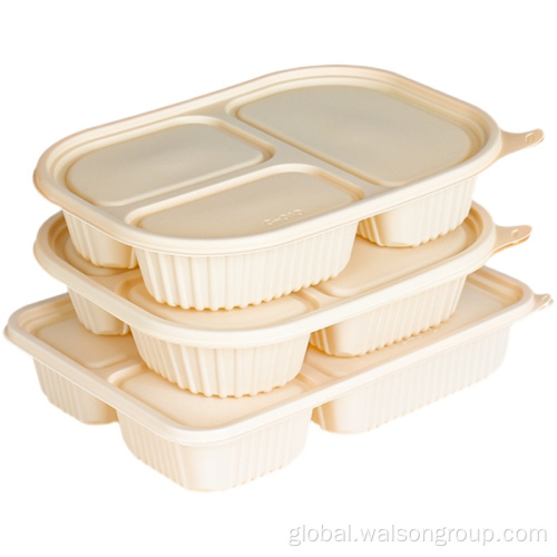 Compostable Lunch Box Disposable Biodegradable plastic cornstarch box Manufactory